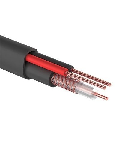 КВК-П-2 +2x0,50 мм² (Cu/Cu) черный PROconnect (01-4214). Кабель комбинированный для систем видеонаблюдения. PROCONNECT в Ижевске