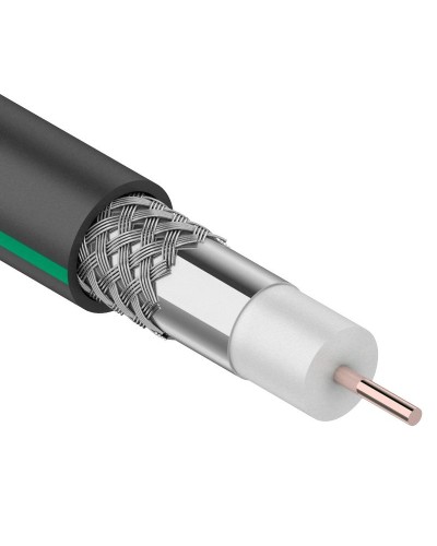 SAT 703 B, Cu/Al/Al, 75%, 75 Ом, 100 м, черный OUTDOOR. PROconnect. (01-2436-1). Кабель коаксиальный радиочастотный. PROCONNECT в Ижевске