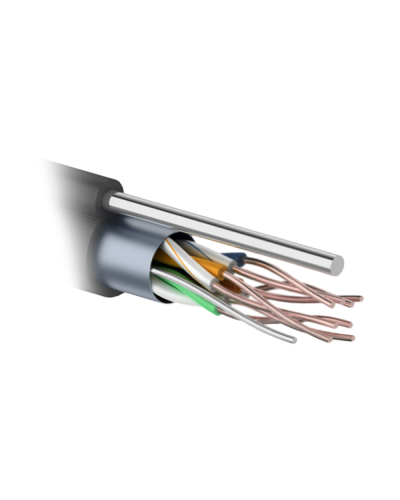 F/UTP 4PR 24AWG CAT5e 305м OUTDOOR+ТРОС*1. PROCONNECT (01-0155). Кабель «витая пара» (LAN) для структурированных систем связи. PROCONNECT в Ижевске