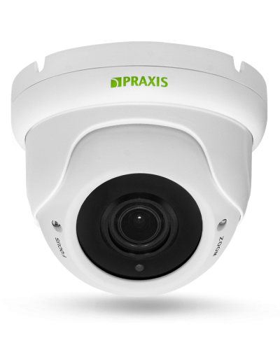 PP-7141IP 2.8-12 AUDIO. Видеокамера IP купольная. Praxis в Ижевске