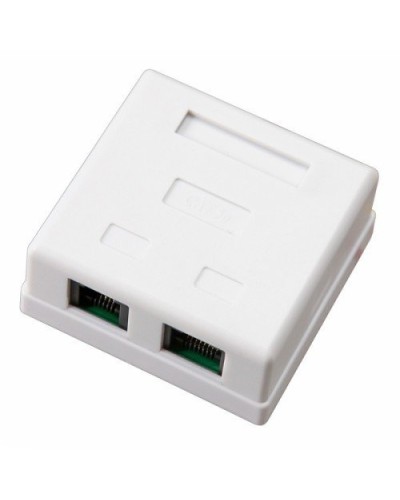 Розетка компьютерная внешняя, 2-порта RJ-45 (8P8C), UTP CAT 6 REXANT (03-0136): Розетка RJ-45 в Ижевске