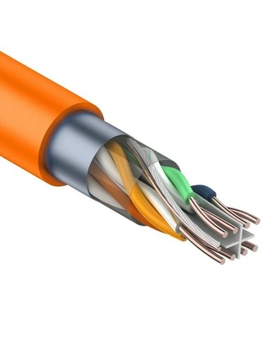 F/UTP, CAT 6, ZH нг(А)-HF, 4PR, 23AWG, INDOOR, SOLID, оранжевый, 305 м, REXANT (01-0151). Кабель «витая пара» (LAN) для структурированных систем связи. Rexant в Ижевске