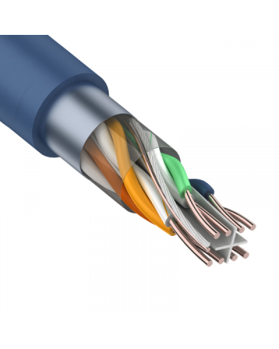 F/UTP, CAT 6, PVC, 4PR, 23AWG, INDOOR, SOLID, синий, 305 м, REXANT (01-0147). Кабель «витая пара» (LAN) для структурированных систем связи. Rexant в Ижевске