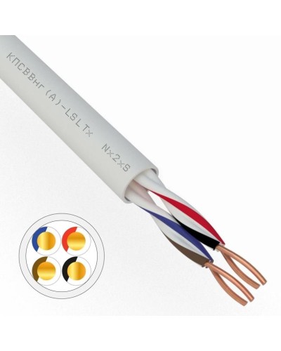 КПСВВнг(А)-LSLTx 2х2х0,75 REXANT (01-4876). Кабель для систем передачи данных пониженной пожароопасности c низким дымо- и газовыделением, с низкой токсичностью продуктов горения. Rexant в Ижевске