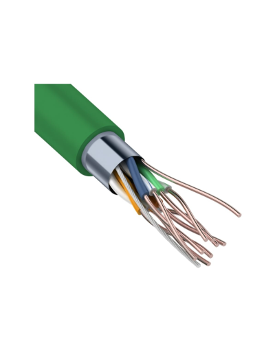 F/UTP, CAT 5e, нг(А)-LSLTx, 4х2х0,52мм, 24AWG, INDOOR, SOLID, зеленый, 305м REXANT (01-0161). Кабель «витая пара» (LAN) для структурированных систем связи. Rexant в Ижевске