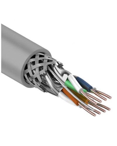 S/FTP, CAT 7, PVC, 4PR, 23AWG, INDOOR, SOLID, серый, 305 м, REXANT (01-0542). Кабель «витая пара» (LAN) для структурированных систем связи. Rexant в Ижевске
