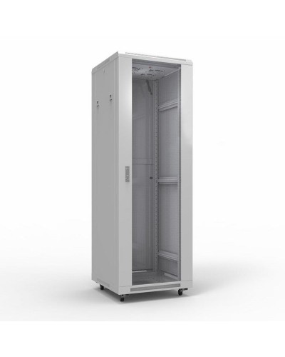 Шкаф телекоммуникационный 19 напольный 42U 600х800 мм, передняя дверь стекло, задняя дверь металл, RAL 7035 (состоит из 3 частей) (04-2306). Шкаф телекоммуникационный 19 напольный 42U. Rexant в Ижевске
