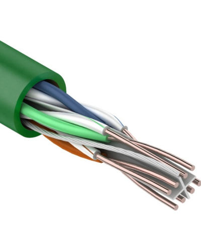 U/UTP, CAT 6, нг(А)-LSLTx, 4х2х0,575мм, 23AWG, INDOOR, SOLID, зеленый, 305м REXANT (01-0071). Кабель «витая пара» (LAN) для структурированных систем связи. Rexant в Ижевске