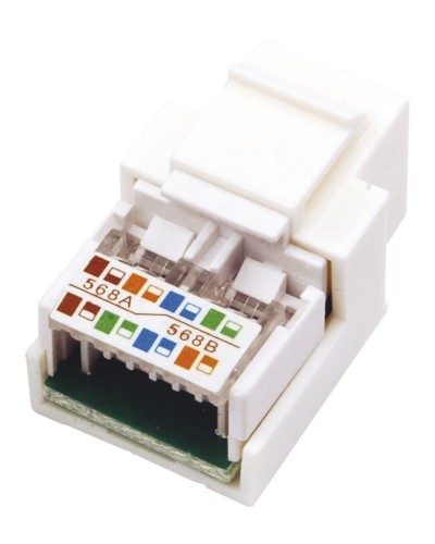 Модуль Keystone Jack RJ-45(8P8C), UTP, CAT 5e, тип 180 градусов, белый REXANT (03-1011). Модуль Keystone Jack. Rexant в Ижевске