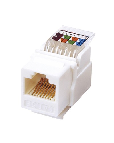 Модуль Keystone Jack RJ-45(8P8C), UTP, CAT 5e, тип 180 градусов, самозажимной, белый REXANT (03-1012): Модуль Keystone Jack в Ижевске