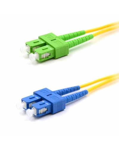 Патч-корд оптический переходной (SM), 9/125 (OS2), SC/APC-SC/UPC, (Duplex), PVC, 2м REXANT (50-2059): Патч-корд оптический в Ижевске