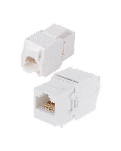 Модуль Keystone Jack RJ-45(8P8C) UTP, CAT 6, тип 180 градусов, самозажимной, белый REXANT (05-1052): Модуль Keystone Jack в Ижевске