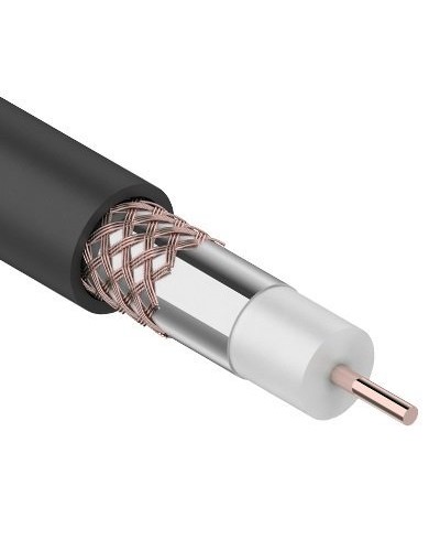 RG-6U+Cu, 75 Ом, Cu/Al/Cu, 64%, 305 м OUTDOOR REXANT (01-2232). Кабель коаксиальный радиочастотный. Rexant в Ижевске