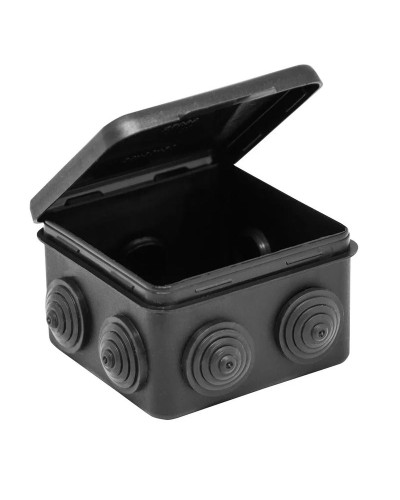 Коробка TYCO ОП 80х80х50мм откидная крышка УХЛ1 IP54 черный (67040МЧ). Коробка распределительная. RuVinil в Ижевске
