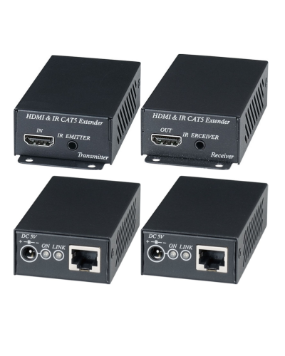 HE02EI. Комплект для передачи HDMI-сигнала с ИК-повторителем. SC&T в Ижевске