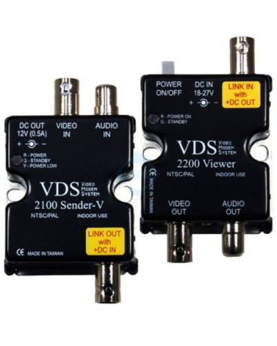 VDS 2100/2200. Удлинитель видео-, аудиосигнала, напряжения питания по коаксиальному кабелю. SC&T в Ижевске