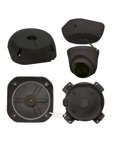 МК-4 PRO (цвет черный). Монтажная коробка для крепления уличных видеокамер. SLT в Ижевске
