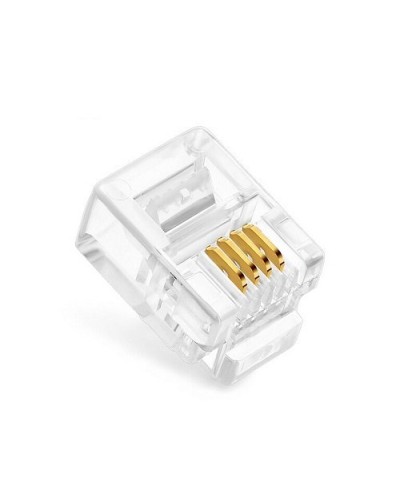 Коннекторы 6P4C (RJ-11) (100шт) (10-0227). Телефонный разъем 6P4C (RJ-11). SUPRLAN в Ижевске