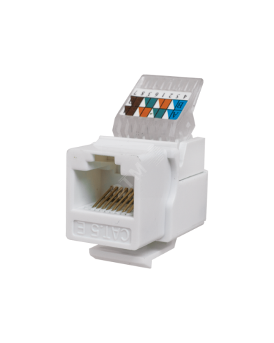 Модуль-вставка Keystone Кат5е, без.инстр.зад, белый UTP (10-0312): Вставка Keystone Jack RJ-45 в Ижевске