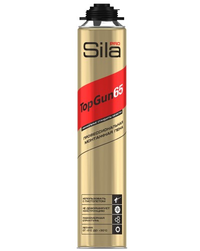 Пена монтажная Sila Pro TopGun 65, 875 мл. Пена монтажная. Sila в Ижевске