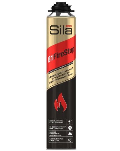 Пена огнестойкая Sila Pro B1 Firestop, 750 мл: Пена монтажная профессиональная в Ижевске
