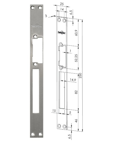 ST-SL502SP. Запорная планка длинная. Smartec в Ижевске