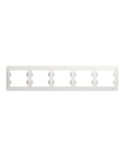 Glossa рамка 5-местная, белый (GSL000105). Рамка. Systeme Electric в Ижевске