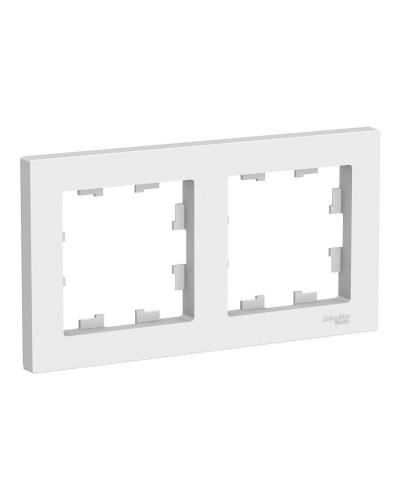 AtlasDesign рамка 2-местная универсальная, белый (ATN000102). Рамка. Systeme Electric в Ижевске