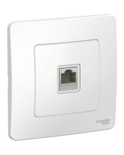 BLANCA розетка RJ45 1-местная, кат. 5Е, скрытой установки, белый (BLNIS045001). Розетка компьютерная. Systeme Electric в Ижевске