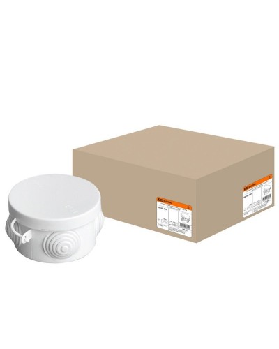 Коробка ОП D65х40мм, крышка, IP54, 4вх. (SQ1401-0501). Распаячная коробка. TDM ЕLECTRIC в Ижевске