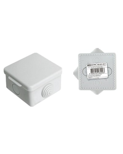 Коробка ОП 65х65х50мм, крышка, IP54, 4вх (SQ1401-0511). Распаячная коробка. TDM ЕLECTRIC в Ижевске