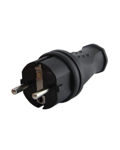 Вилка прямая 2Р+РЕ 16А 250В IP44 (SQ0612-0031). Вилка прямая каучук. TDM ЕLECTRIC в Ижевске