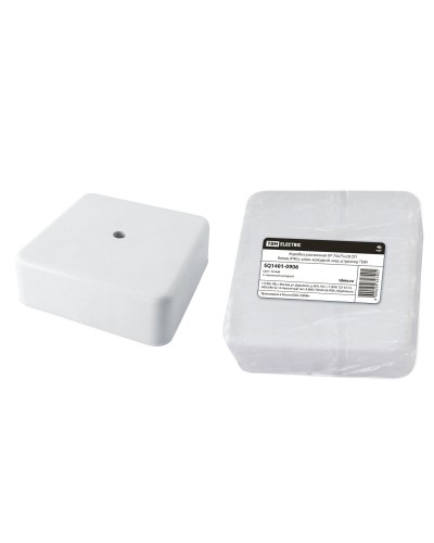 Коробка КР 75х75х28 ОП белая, IP40, с клеммной колодкой (SQ1401-0906). Распаячная коробка. TDM ЕLECTRIC в Ижевске