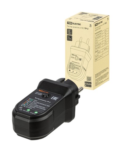 ТР-2 с УЗО TDM (SQ0595-0004): Тестер розеток в Ижевске