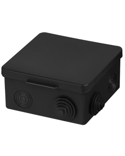 Распаячная коробка ОП 100х100х55мм, крышка, IP54, 8вх., черная TDM (SQ1401-0913). Распаячная коробка ОП. TDM ЕLECTRIC в Ижевске