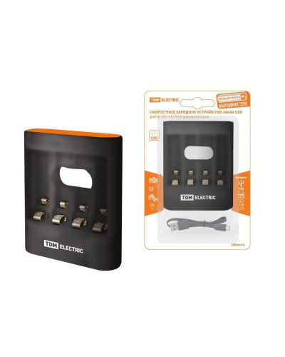 Зарядное устройство 36044 (3600mA 4слота АА/ААА 4 кан.USB) (SQ1702-0100). Зарядное устройство. TDM ЕLECTRIC в Ижевске