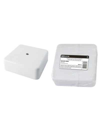 Коробка КР 75х75х28 ОП белая, IP40 (SQ1401-0905). Распаячная коробка. TDM ЕLECTRIC в Ижевске