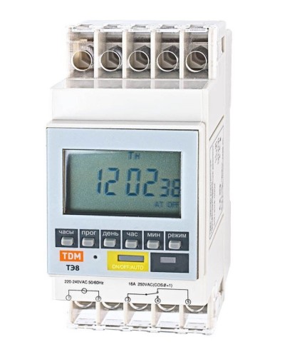ТЭ8A-1мин/7дн-8on/off-16А-DIN TDM (SQ1503-0002). Таймер электронный. TDM ЕLECTRIC в Ижевске