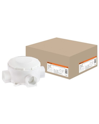 Распаячная коробка ОП D80х35мм, IP42, 3-х рожковая, белая TDM (SQ1401-4004). Распаячная коробка ОП. TDM ЕLECTRIC в Ижевске
