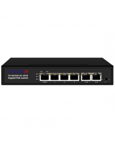 TR-NS1406-65-4POE. Коммутатор с PoE. Trassir в Ижевске