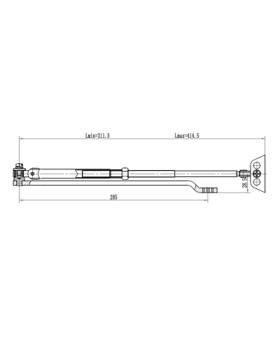 Рычаг-503 LONG. Рычаг удлиненный для доводчиков. VIZIT в Ижевске