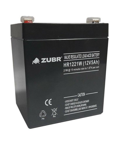 ZUBR HR 1221W (12V, 5Ah). Аккумулятор герметичный свинцово-кислотный. ZUBR в Ижевске