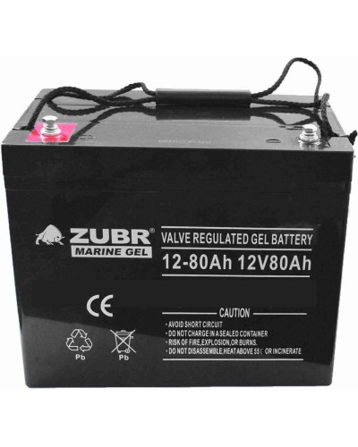 ZUBR MARINE GEL NPG 12-80 (12V, 80Ah). Аккумулятор герметичный свинцово-кислотный. ZUBR в Ижевске