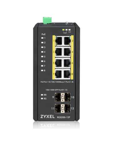 RGS200-12P-ZZ0101F. Промышленный L2 PoE+ коммутатор. ZYXEL в Ижевске