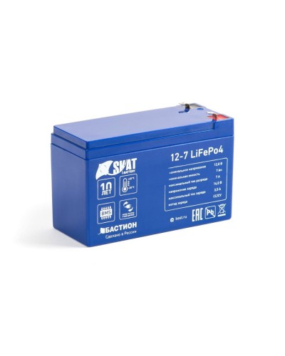 Skat i-Battery 12-7 LiFePo4 (645). Li-Ion аккумулятор. Бастион в Ижевске