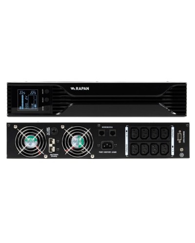 RAPAN-UPS 1000 RACK+2х9Ah (RAPAN-UPS 1000-RACK-IN-2х9-E) (8958). Бесперебойный источник питания. Бастион в Ижевске