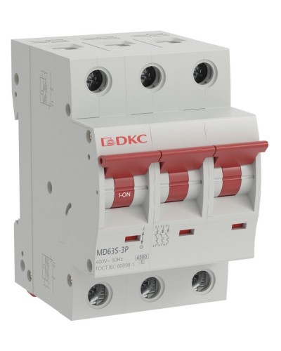 YON max MD63S 3P 25А 4,5кА C (MD63S-3PC25). Автоматический выключатель. ДКС в Ижевске
