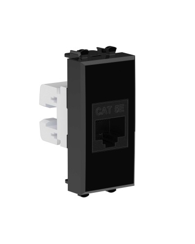 Розетка RJ-45, кат.5E, Avanti, 1 модуль, черный квадрат (4402661): Розетка компьютерная модульная в Ижевске