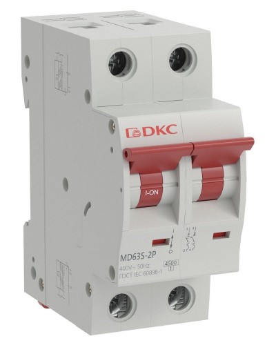 YON max MD63S 2P 20А 4,5кА C (MD63S-2PC20). Автоматический выключатель. ДКС в Ижевске