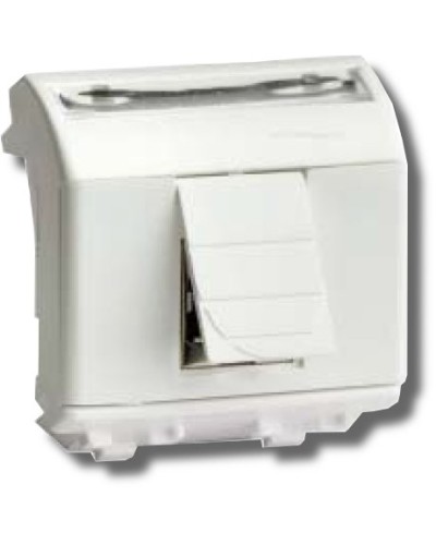Розетка RJ-45 Brava 2 модуля белая (76655B): Розетка компьютерная с двумя разъёмами в Ижевске